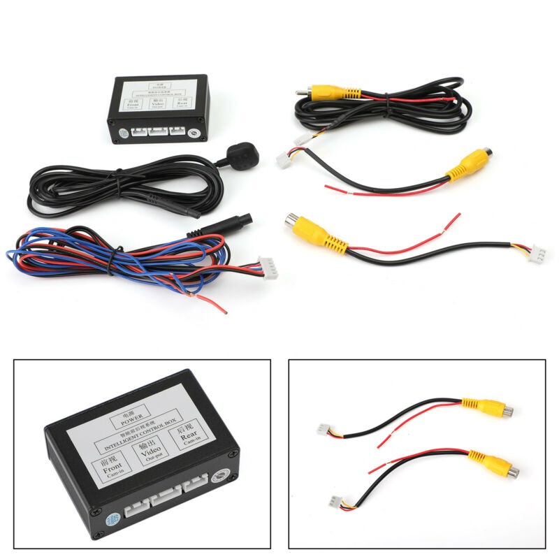 1PC Universal Car Front Rear Parking View Camera Switch 2 Channel Control Box US
