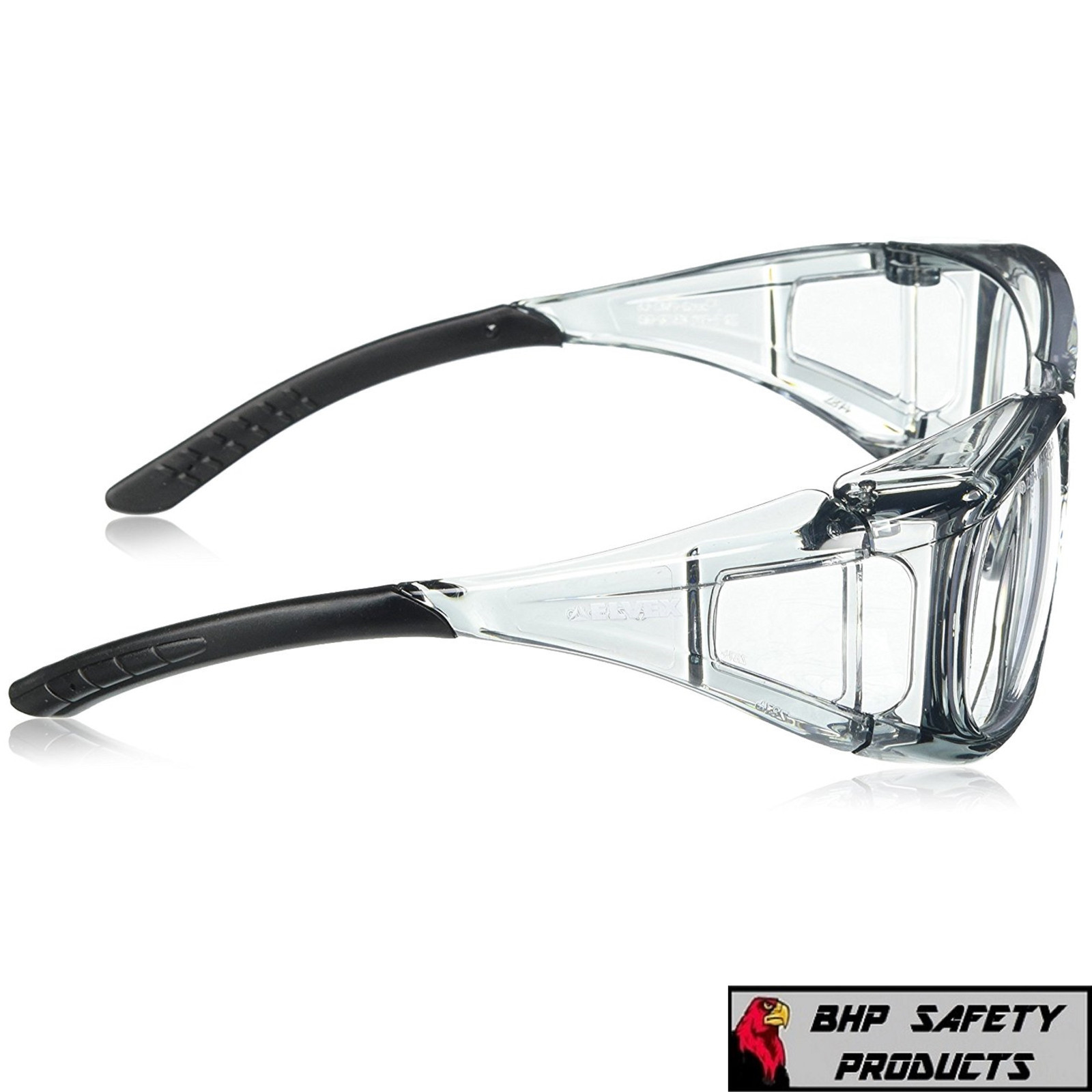 ELVEX SG-37C OVR SPECS II SHOOTING/SAFETY OVER-THE-SPECTACLE GLASSES ANSI Z87.1