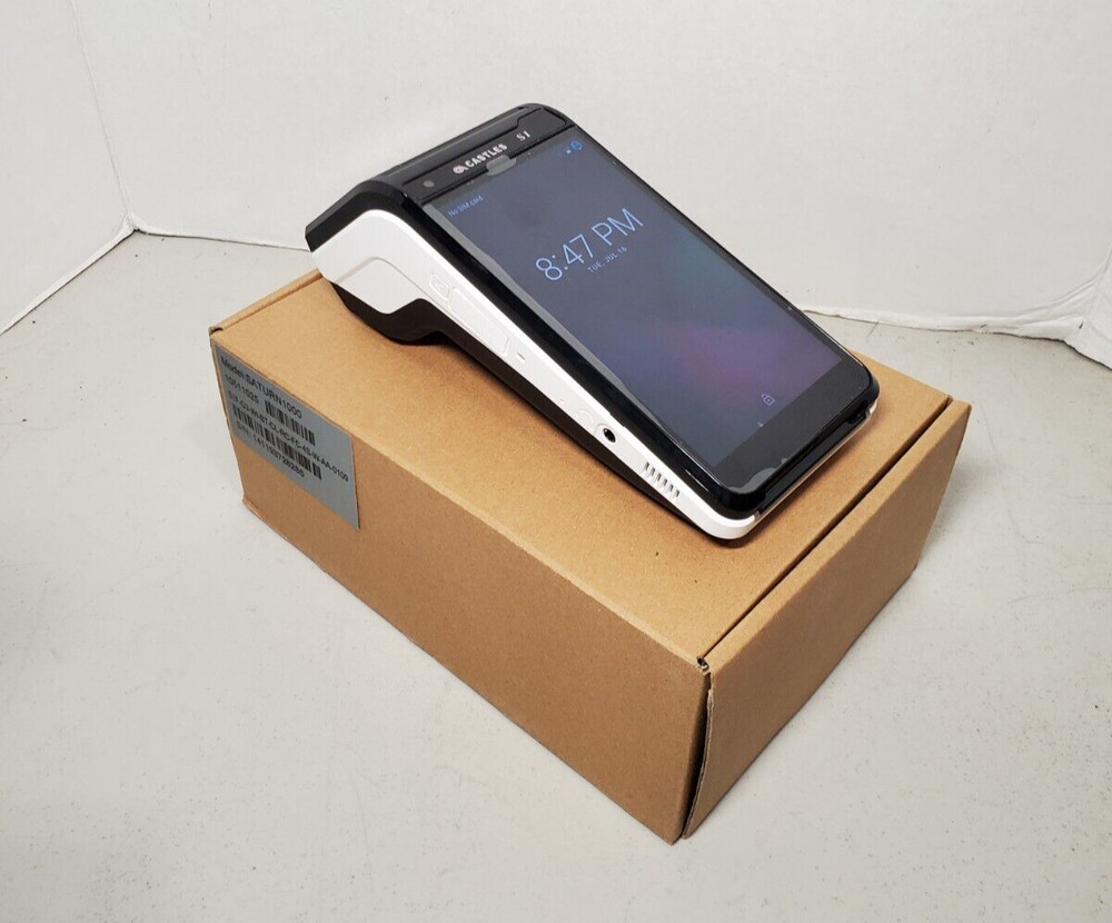 NOB Castle Technology Saturn1000 Android Wireless POS Terminal W/ AC #69
