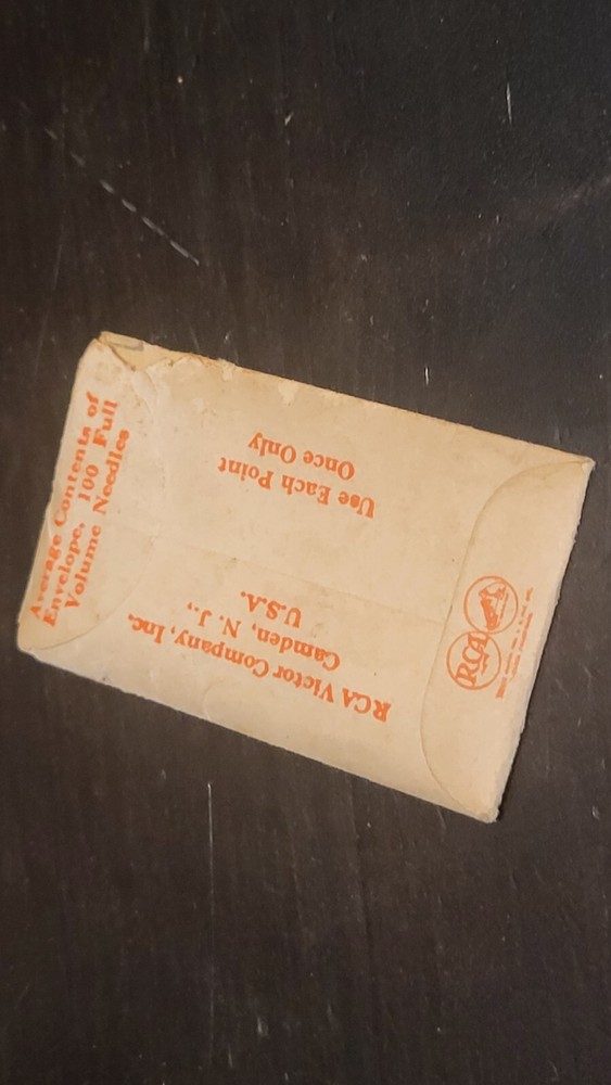 Gramophone phonograph needle packet Rca Victor Hmv Nipper Dog - empty