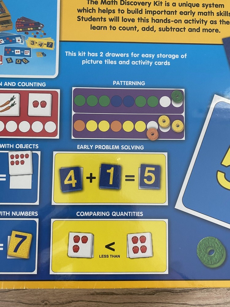 Lauri Early Learning Math Discovery Kit Count Add Subtract Compare Patterns NEW