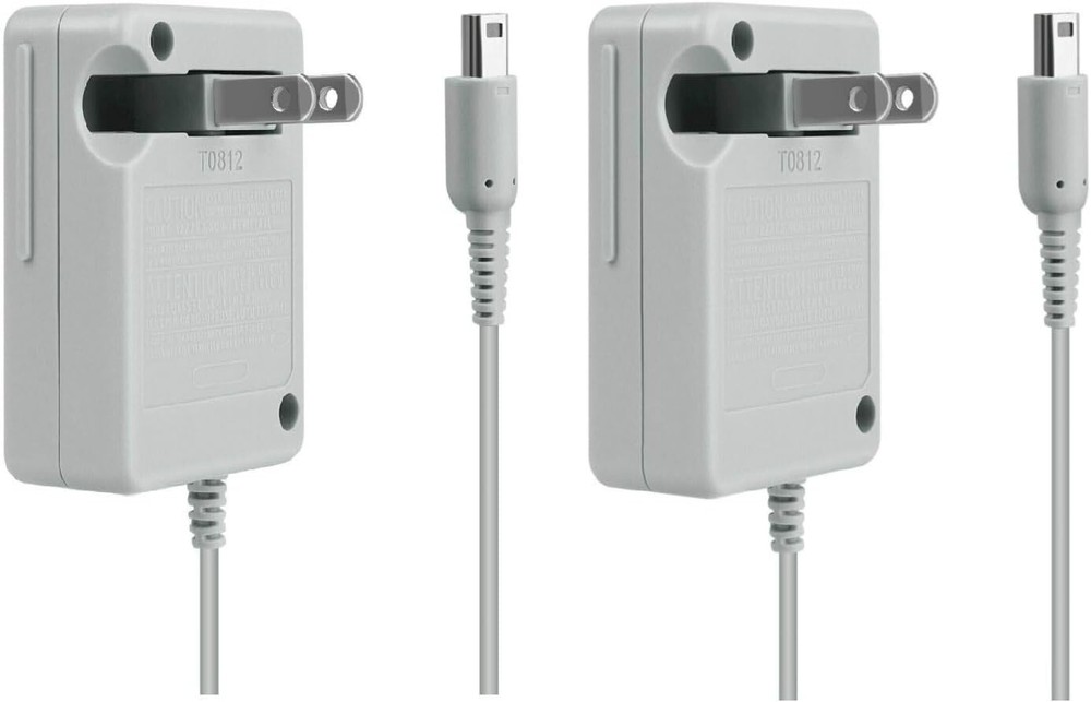2-Pack 3DS & Dsi Charger Compatible with Nintendo, Foldable Plug