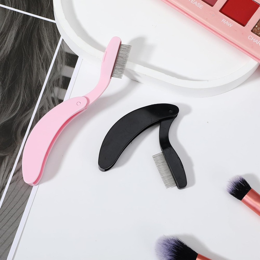 Folding Eyelash Comb Separator Tool for Define Lash, 2 Pcs