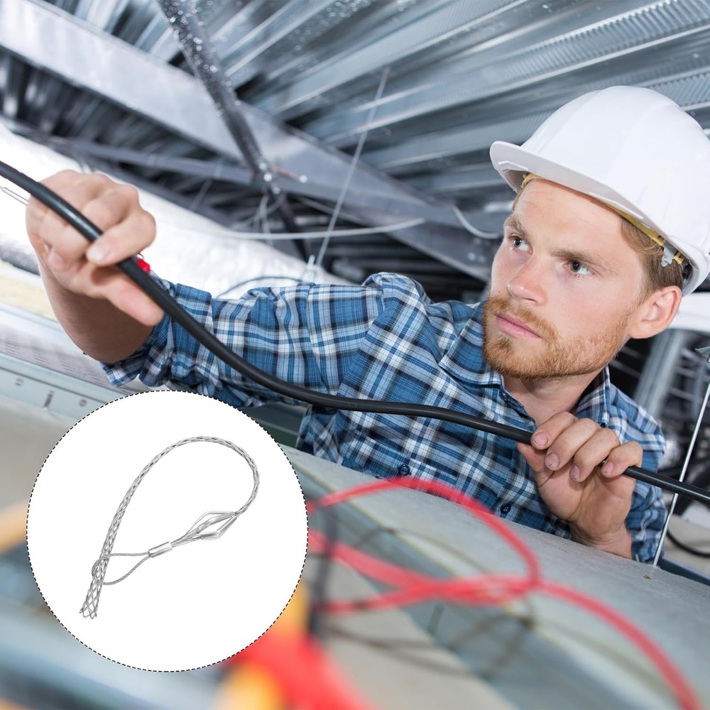 MECCANIXITY Cable Pulling Grip for 25-37mm Cable 90cm Wire Mesh Puller Socks Gri
