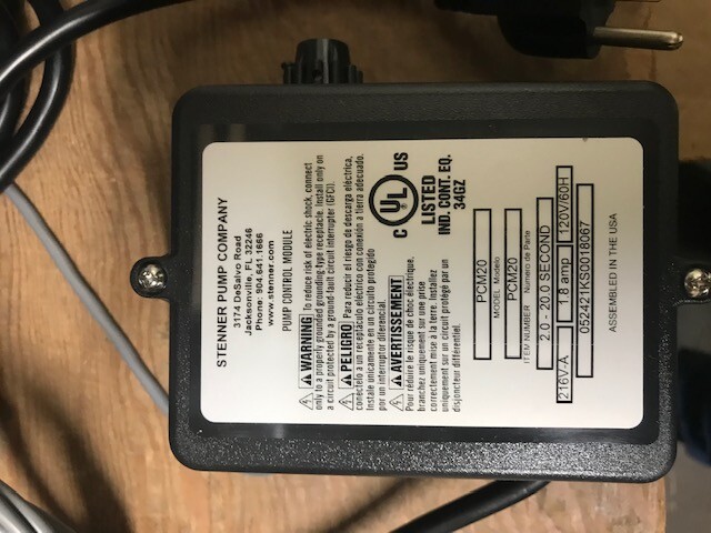 (1)-Stenner Metering Pump Control Module PCM20