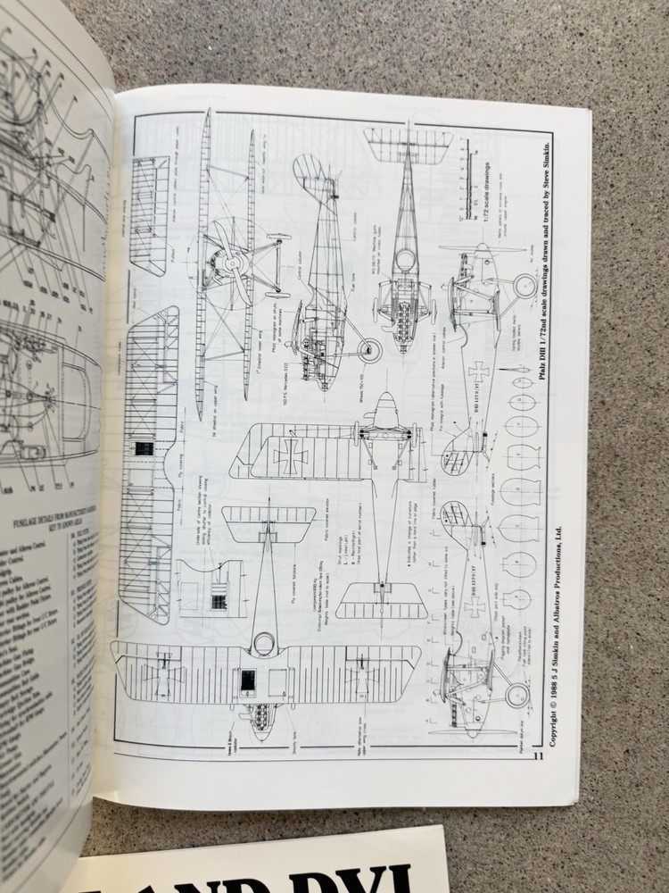 Windsock Datafiles Early WWI Aircraft Issues #5-8 & #37 technical drawings