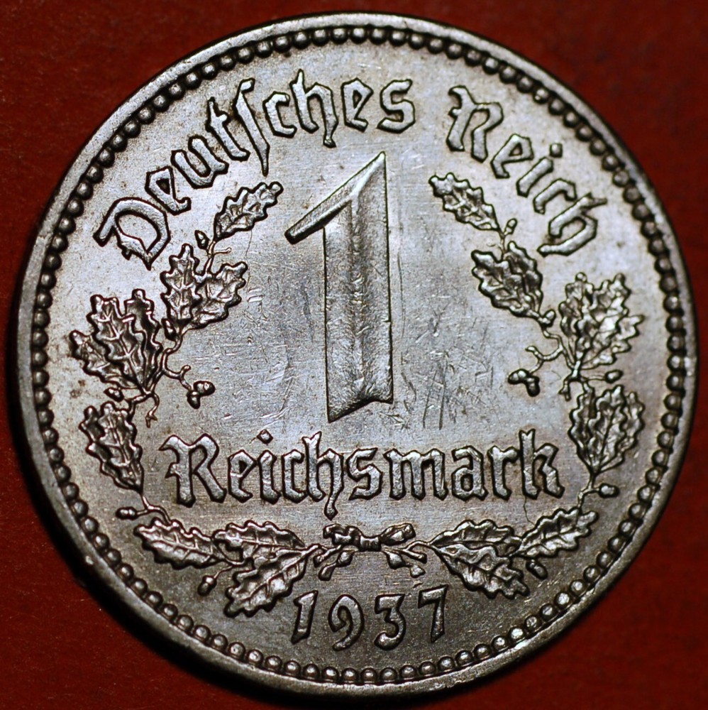 Germany Third Reich Reichsmark 1937 KM# 78