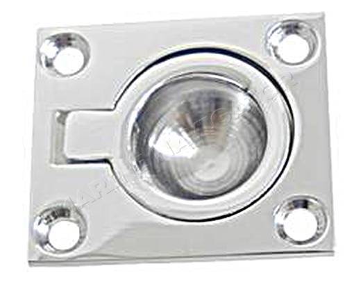 Hatch Handle Rectangular Stainless Steel AISI316 38 x 48mm