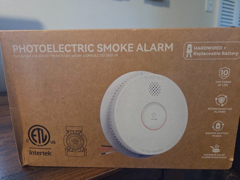 Siterwell Smoke Detector Fire Alarm Model GS562A White - 5 Pack