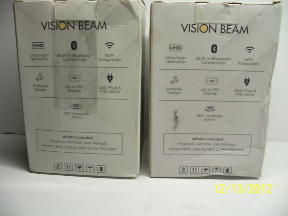 Vision Beam HD Projector-Open in Box