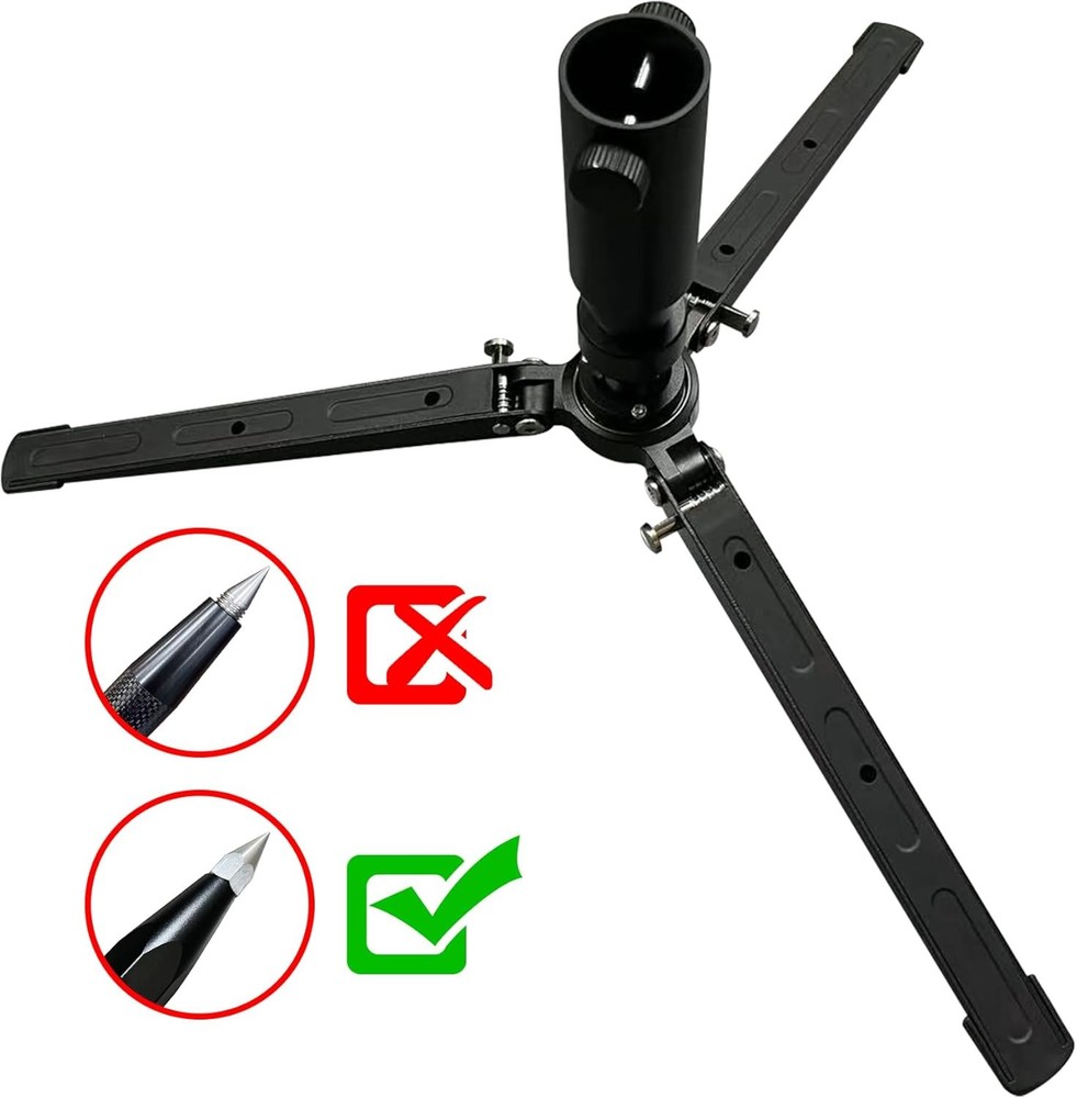 Prism Pole Stabilizer, Range Pole Ground Stand Base with 5/8-11 Female Pole Tip