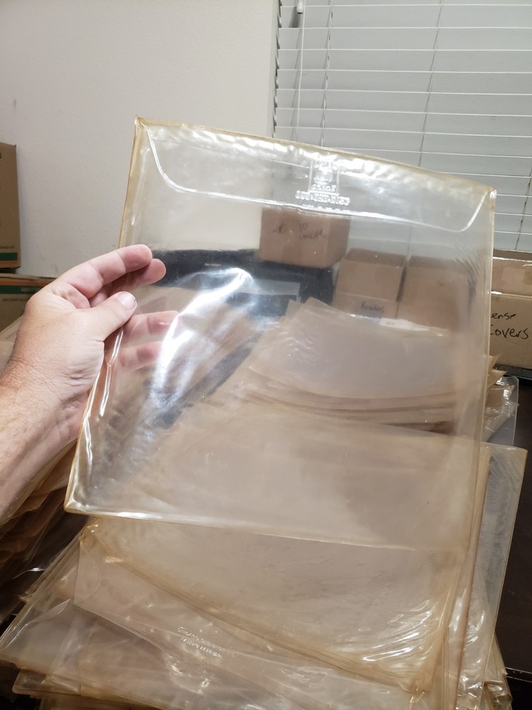 285 Dusty Dirty Laserdisc Sleeves Thick Protective Covers Outer Plastic