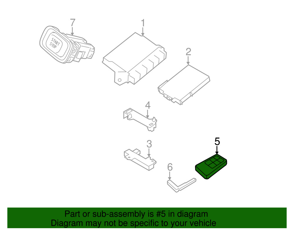 Genuine Volvo Keyless Entry Transmitter 31419131