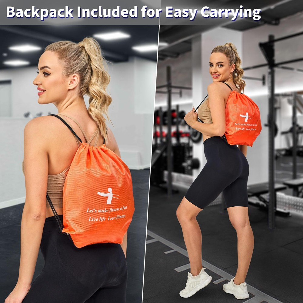 Pull Up Assistance Bands Set 5 LBS - 90 LBS, Long Resistance Bands for Pull U...