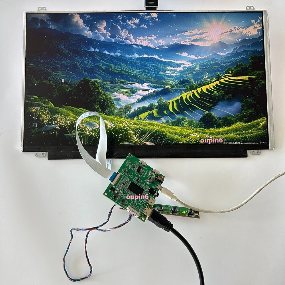 PS PC 15.6" Screen  1366X768 panel  LCD DIY + EDP Controller board KIT VGA HDMI