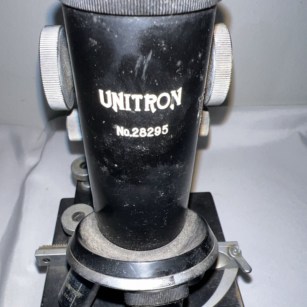 Vintage Unitron Magnifications Scientific Instrument Stereo Microscope Used