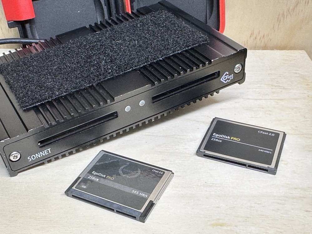 Sonnet CFast Reader & EgoDisk Pro 256gb X 2