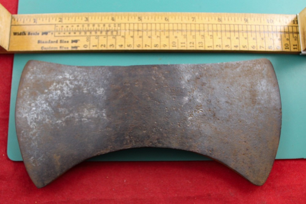 3.5+ Lb Unbranded 9.5" Double Bit Axe Head Marked 3 1/2 08