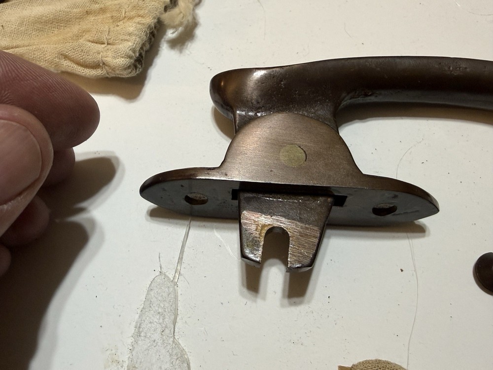 NOS SOLID BRASS DONOVAN SER S2 P2596 CAM HANDLE WINDOW LATCH RELEASING DEVICE