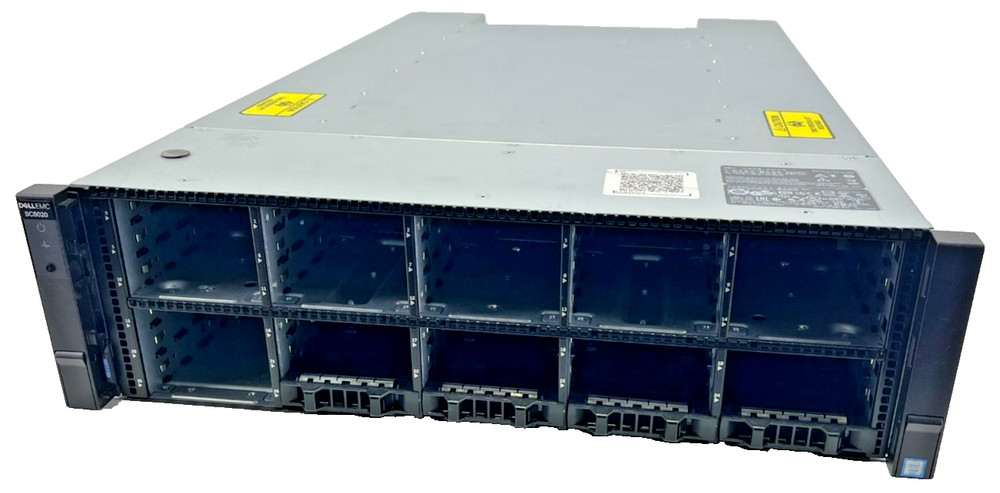 Dell 3U 30 Drive Bay RAID Storage Array SC5020 w/Controllers No Drives (HA)