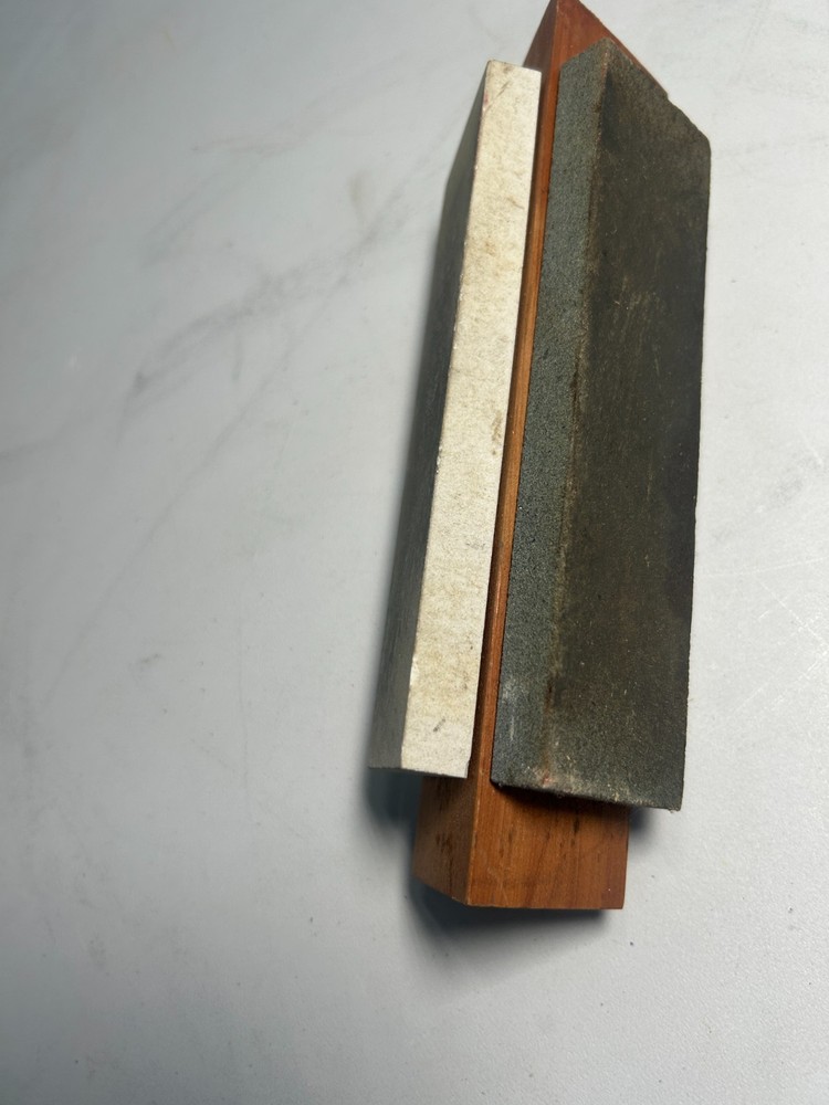 Vintage Tri Stone Triangle Shape Three-Sided Sharpening Stone Whetstone Handheld