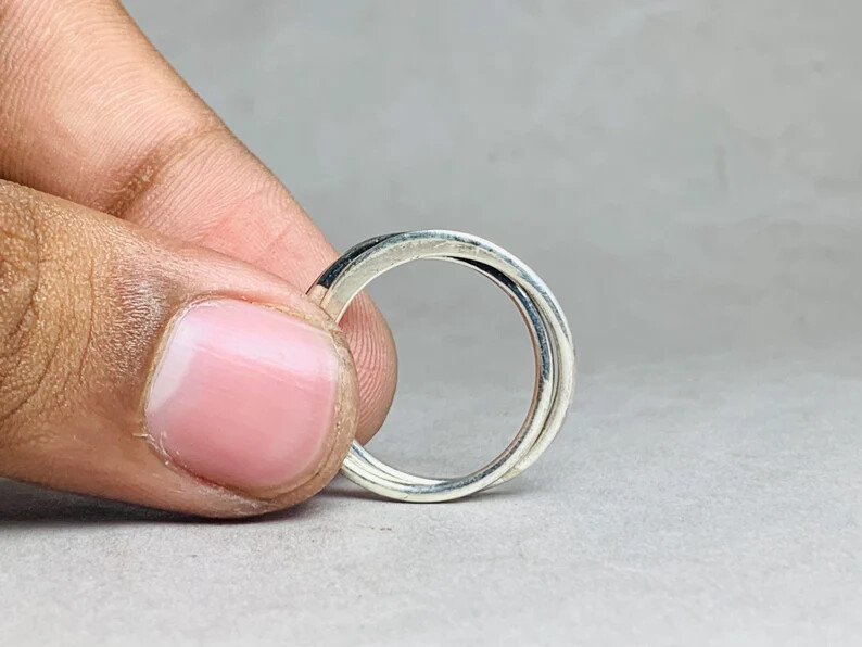 Silver Rolling Ring925 Sterling Silver Band &Statement Handmade Ring All Size