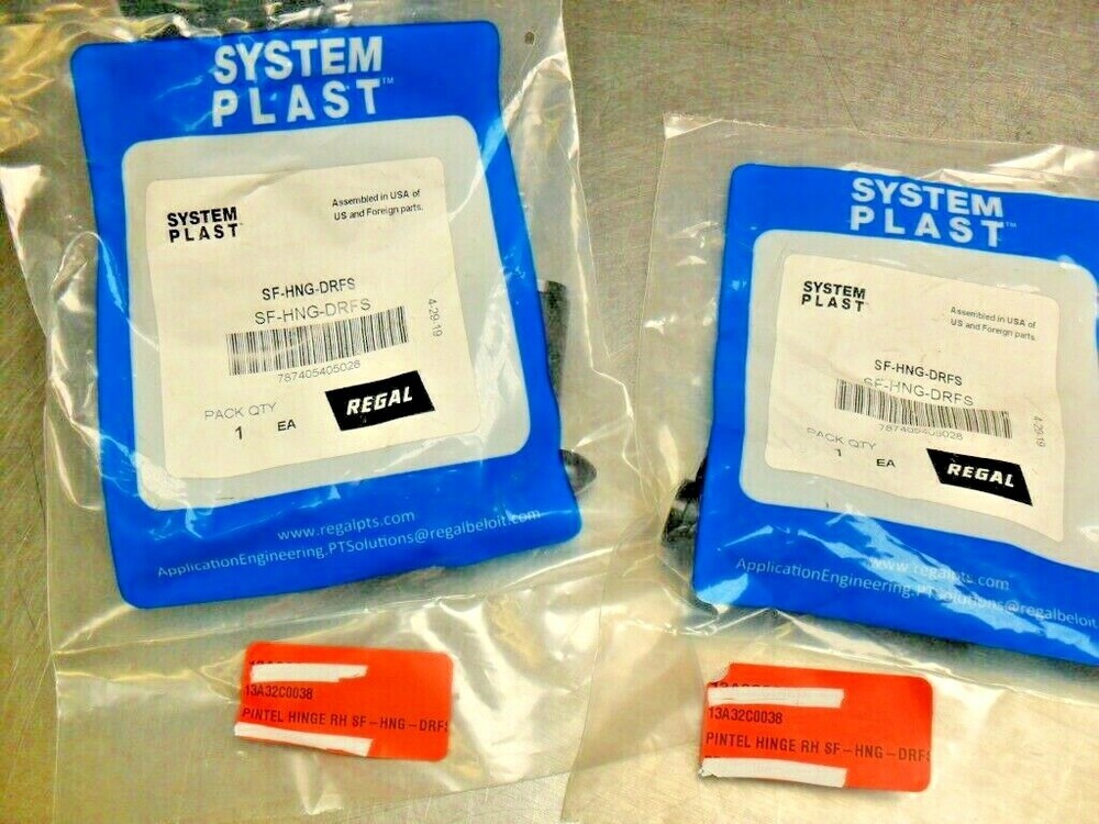 qty 2 - System Plast SF-HNG-DRFS nib