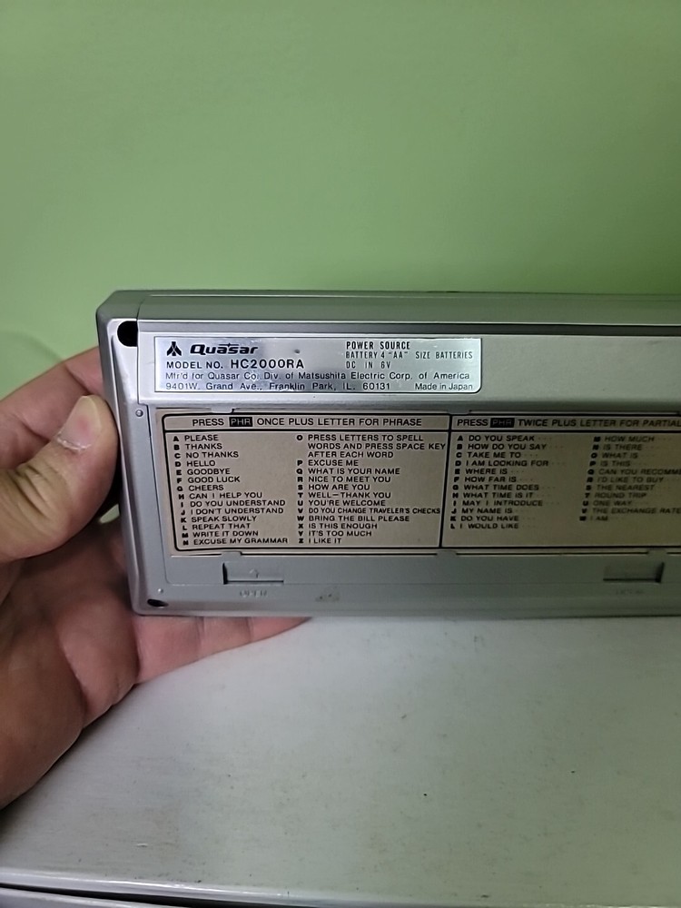 Quasar Information Processor Language Translator Metric Conversion HC2000RA...