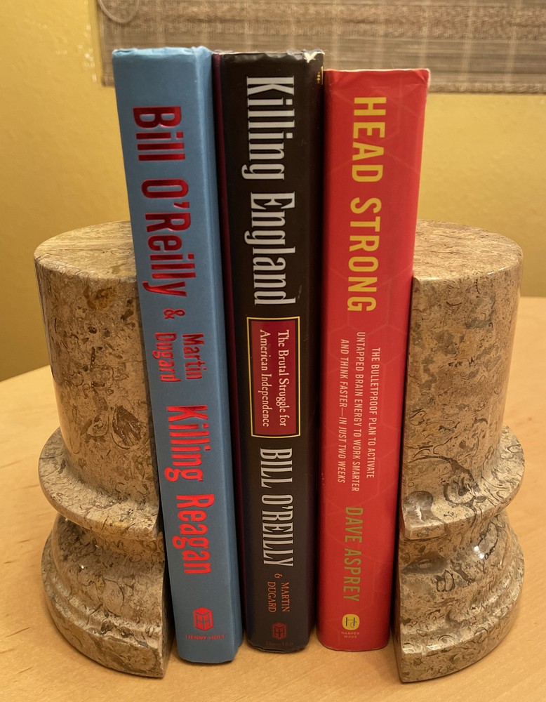 Pillar Shaped Solid Granite Bookends - Made in Pakistan