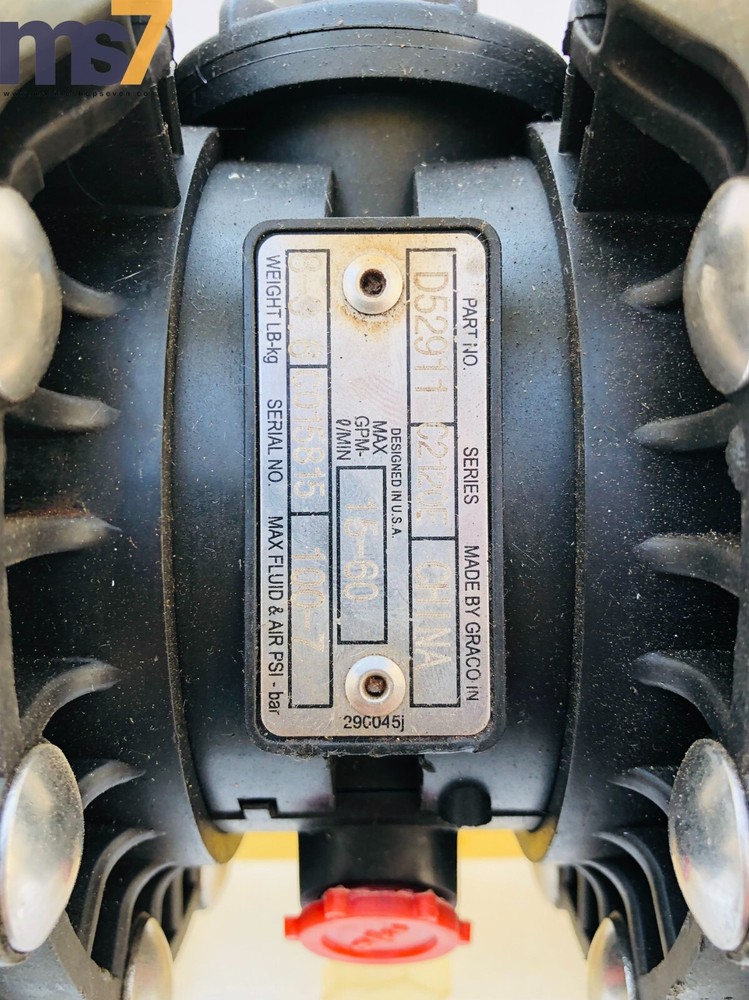 HUSKY 515 POLYPROPYLENE 1/2" DOUBLE DIAPHRAGM/TRANSFER PUMP #NO DIAPHRAGM