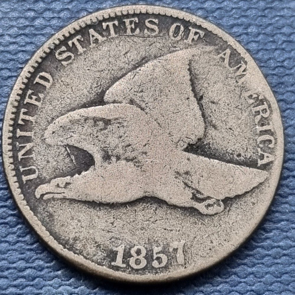 1857 Flying Eagle Cent 1c Circulated #97046