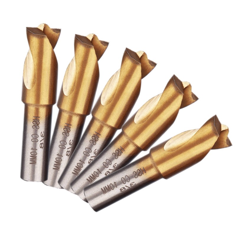 5pc 3/8" 10mmSpot Weld Drill Bits HSS Titanium Coated Cobalt Spot Cutter Set