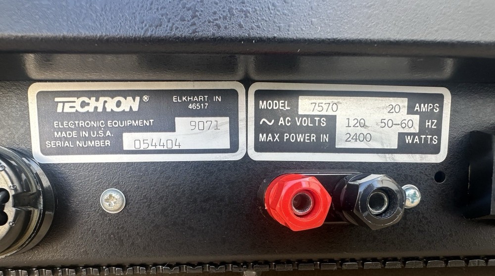 Crown Techron 7570 Power Supply Amplifier Used