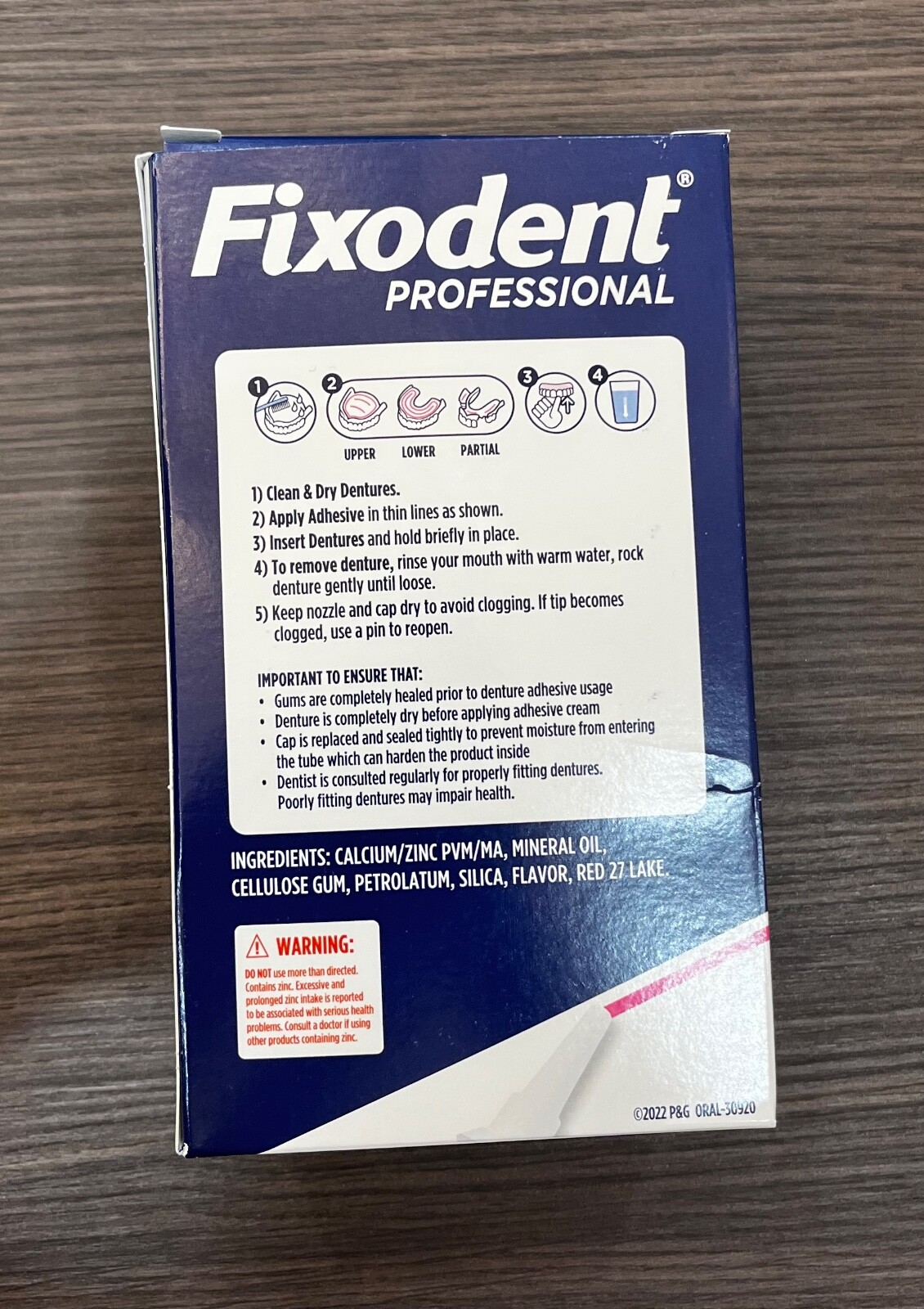 50 Tubes Fixodent Professional Hold & Seal Denture Adhesive 0.35 Oz Travel Size