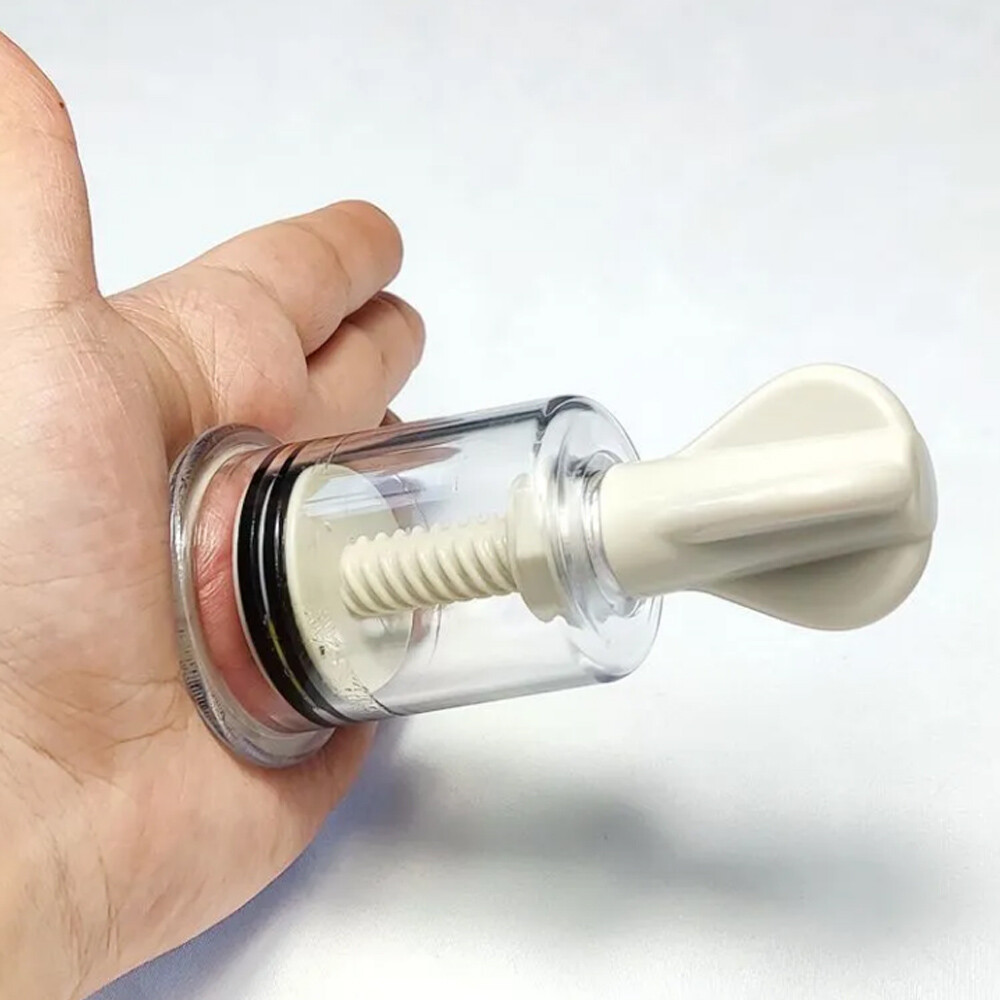 2pcs Vacuum Twist Nipple Cupping Sucker Breast No Pump Enhancer Enlarger Suction