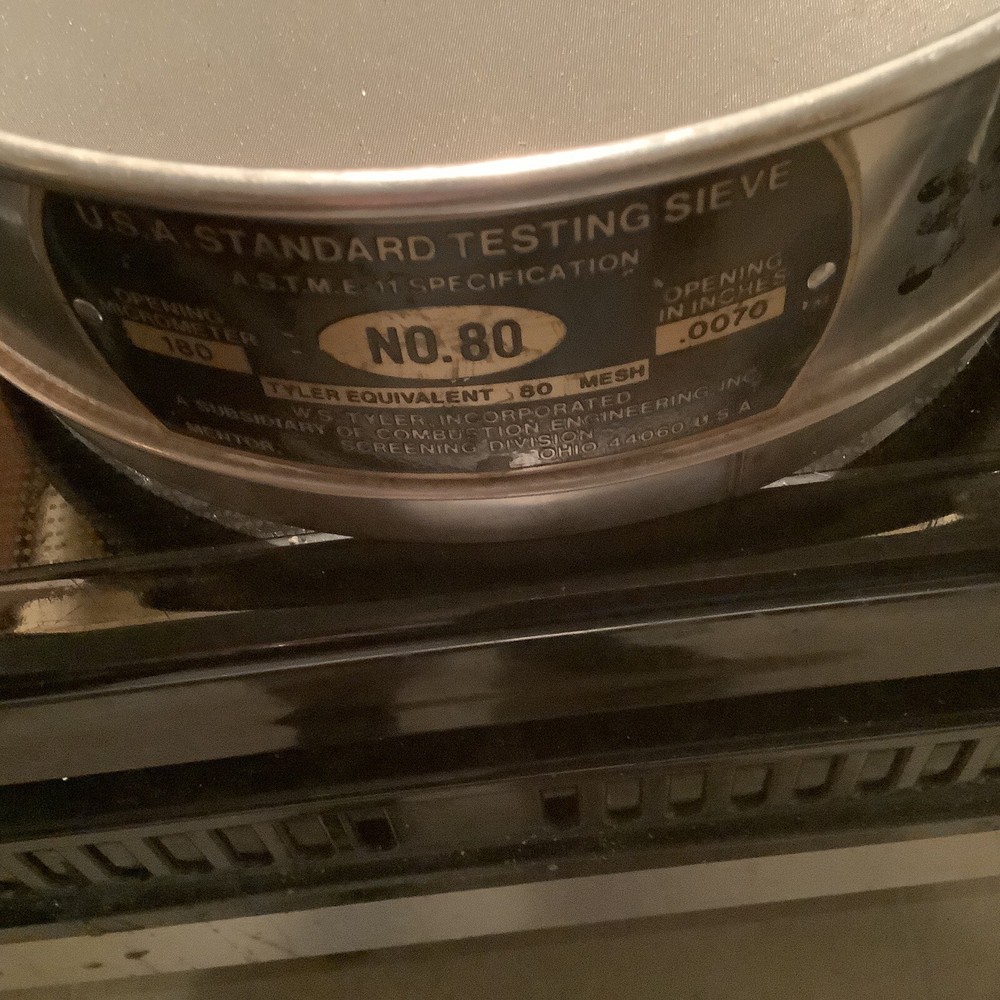 W.S.Tyler - No. 80- Standard Testing Sieve