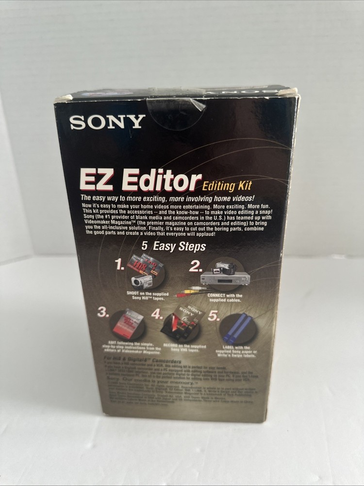 Sony EZ Editor Editing Kit For Hi8 & Digital 8 Camcorders