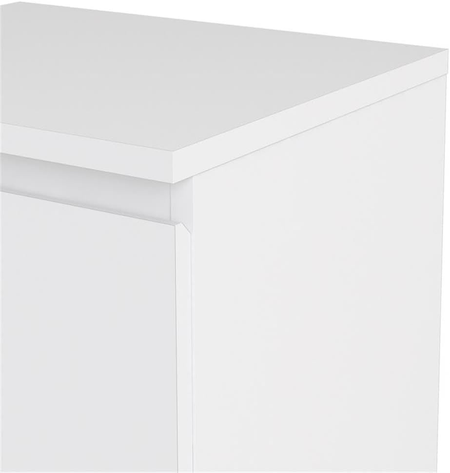 2 Drawer Bedroom Nighstand White