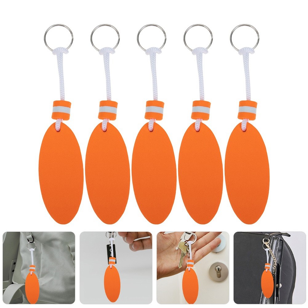 5 Pcs Floating Key Chain for Boating Chains Boats Beach Keychain Keychains