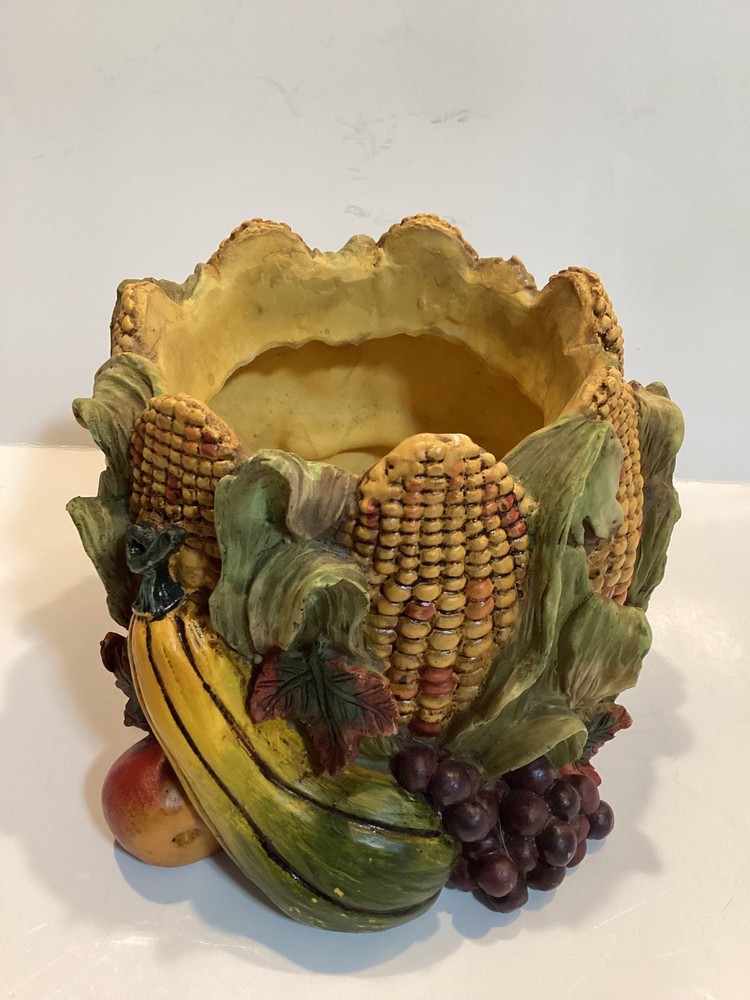 CERAMIC FALL DECORATIVE HAND-PAINTED BOWL