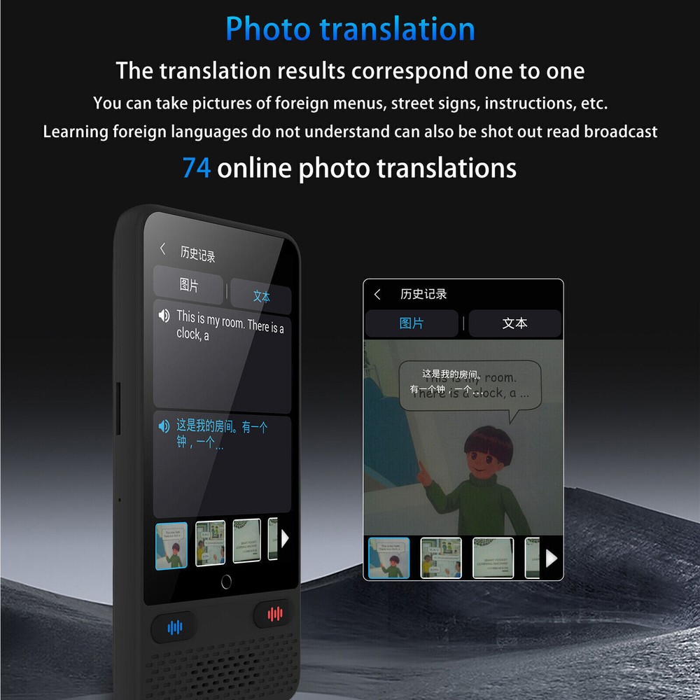 Portable Language Translator Device w/ 138 Languages Voice Translating