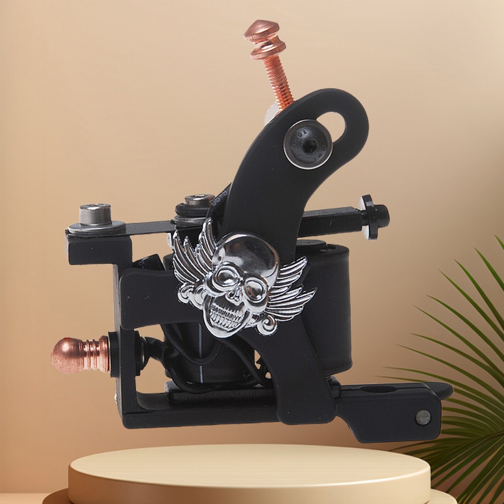 Coil Tattoo Machine Cast Iron Frame for Beginner 10 Wrap Liner 401-G