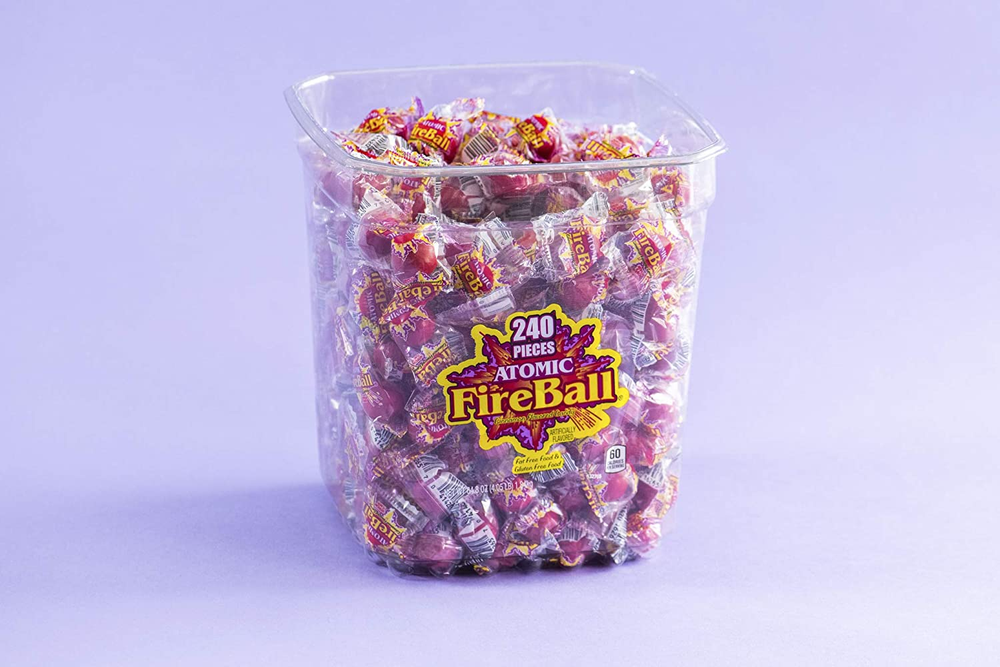 Atomic Fireballs Cinnamon Flavored Candy, 240 Individually Wrapped Pieces, 4.05