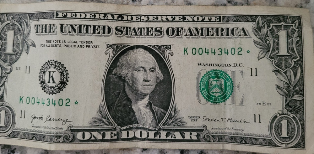 2017 star dollar bill