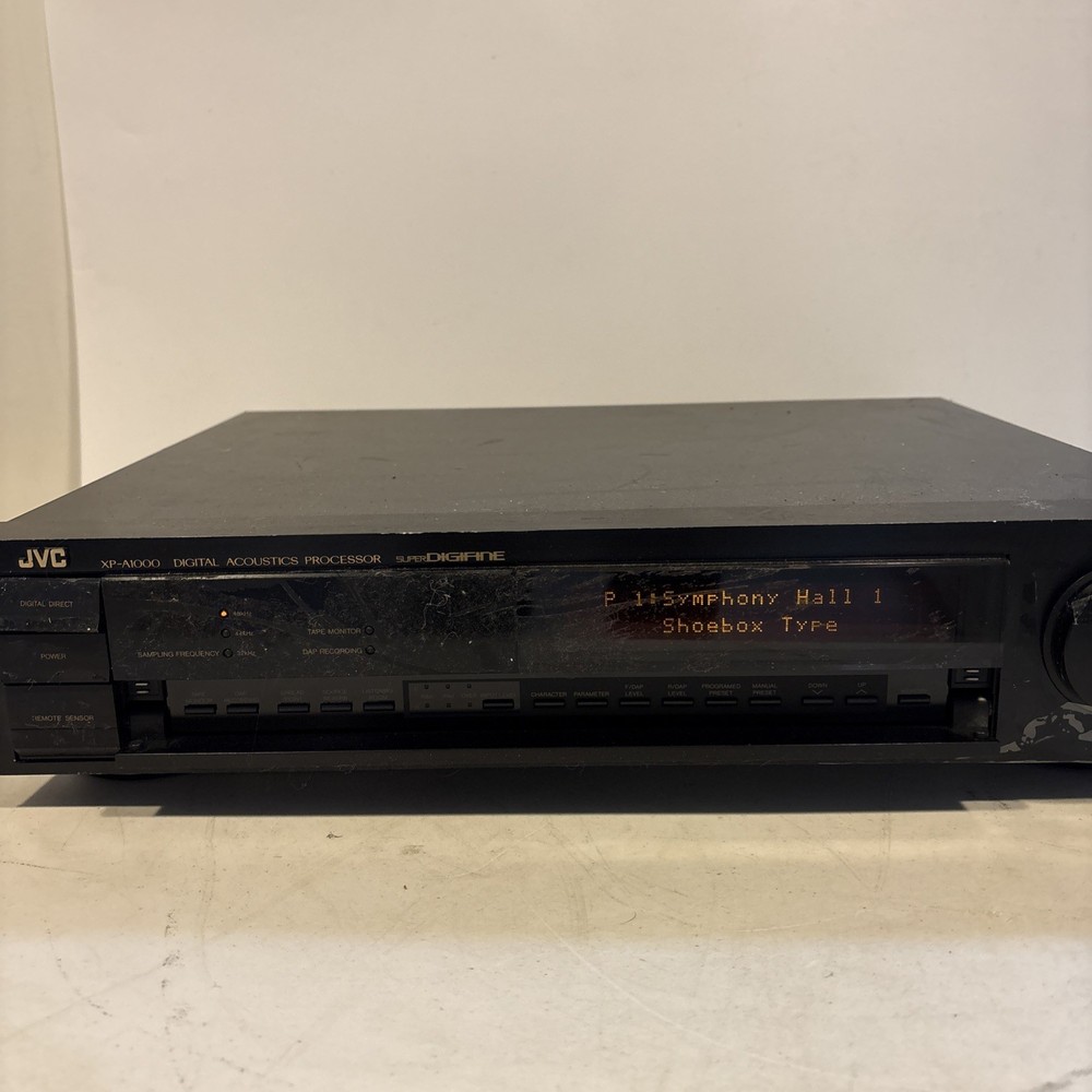 JVC XP-A1000 Digital Acoustics Processor -Works But Has Adhesive On Front -READ!