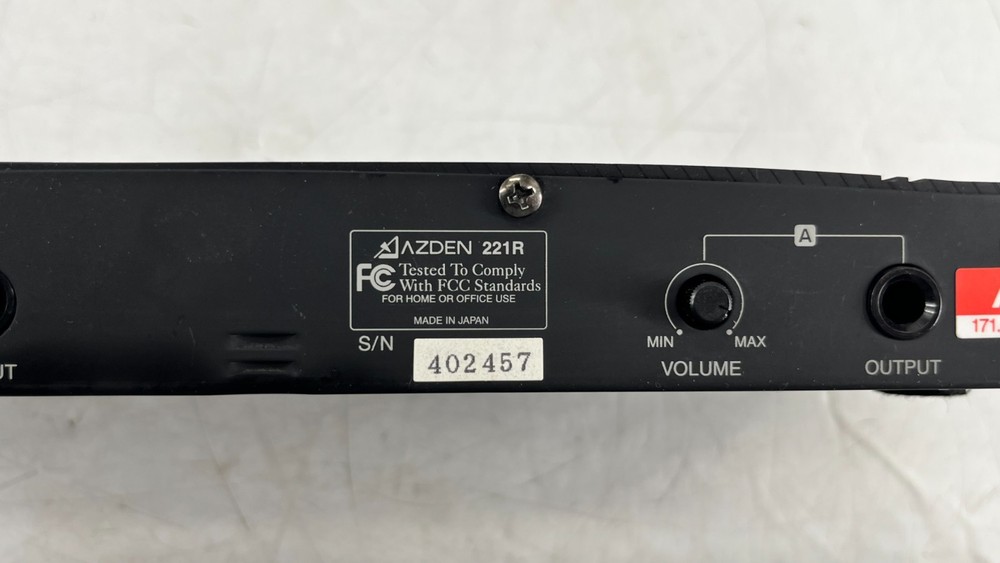 Azden Discrete 2CH VHF Receiver 221R