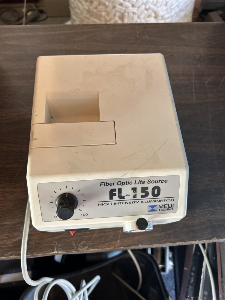Meiji Techno FL-150 Fiber Optic Light Source Preowned Used Powers On