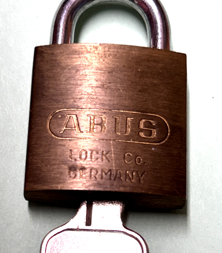 ABUS Security Padlock 55/25 Brass w/ 2 Keys 1" Wide