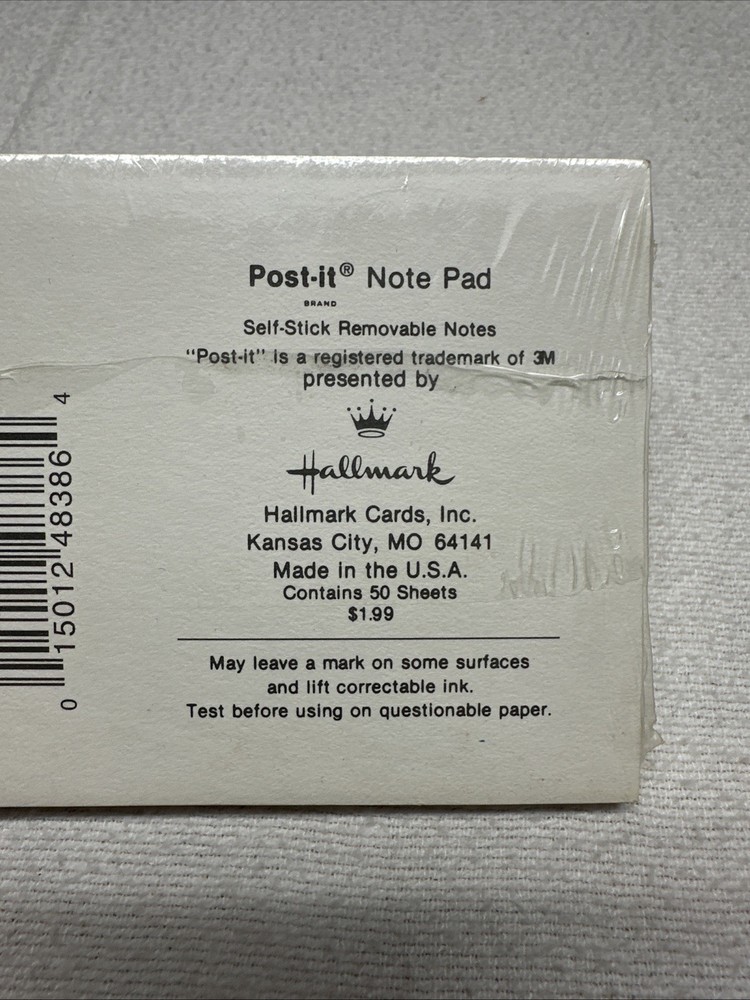 Vintage hallmark post It notepad self stick removable notes birdhouse border