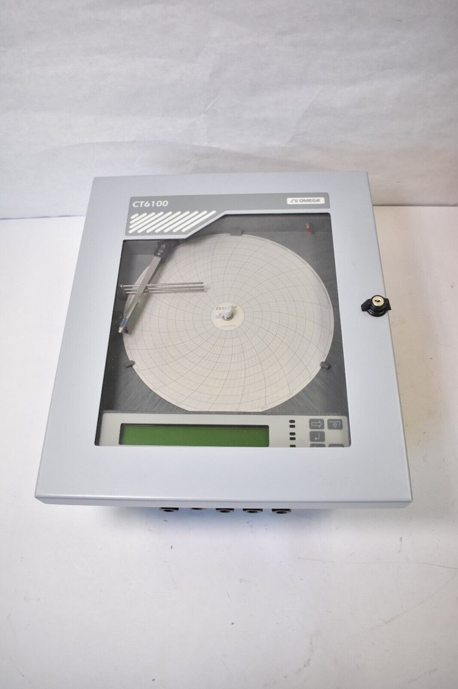 Omega 1 2 3 Channel Programmable Process Input Circular Chart Recorders CT6100